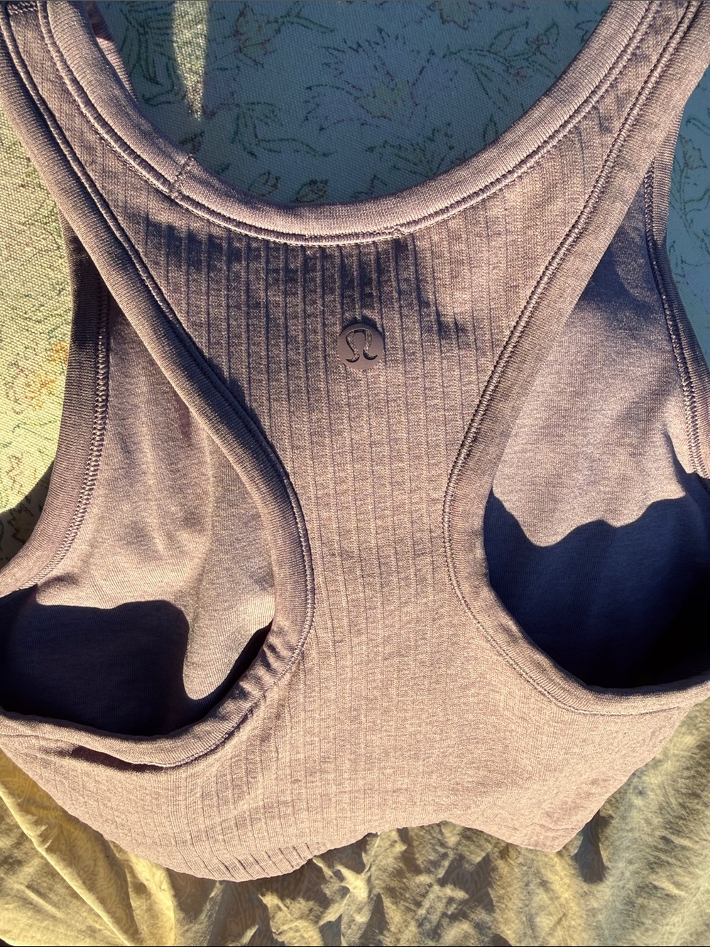 lululemon New athletica Ribbed Racerback Sports Bra - Dusty Lavender S